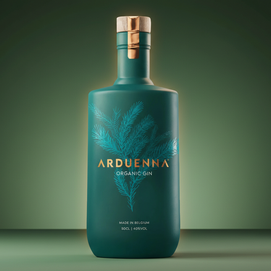 Arduenna クラフトジン 500ml ボトル正面 ベルギー産